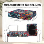 hyha 4Pcs Patio Cushion Covers, Stretch Outdoor Couch Cushion Covers