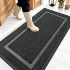 OLANLY Front Door Mat Outside 47x23, All-Season Heavy-Duty Rubber Doormat