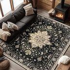 RELEANY Washable Area Rug, 6'x8' — 6' X 8' (Rectangular)