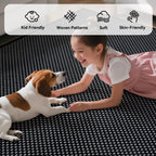 YDKGL Indoor Front Door Mat Entryway Rug Non Slip Washable Black 2x3 ft