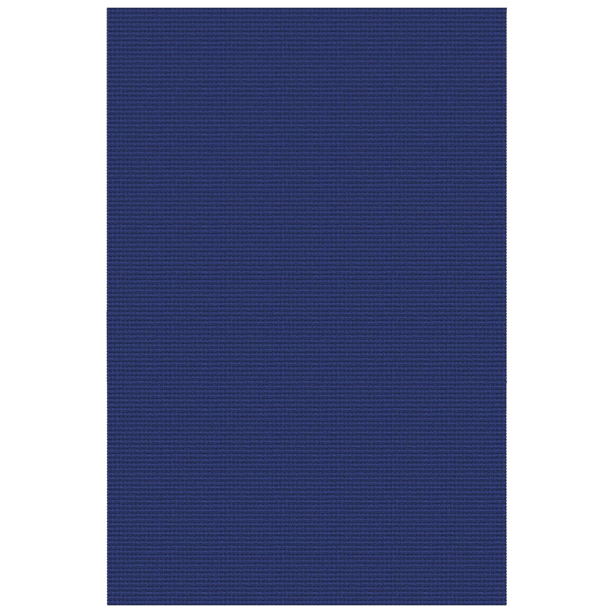 KOZYFLY Washable Area Rug 6x9 ft Rubber Backed Non Slip Rugs for Living Room Braided Cotton Bedroom Rug Woven Office Rugs Indoor Floor Carpets for Dining Bedroom Living Room, Royal Blue/Navy