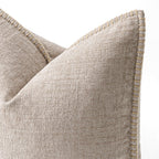 MIULEE Decorative Couch Throw Pillow Covers 18x18 Inch Taupe 2 Pack
