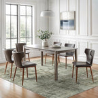 Soalmost Abstract Rug 5x7 Machine Washable Area Indoor Green Black Low Pile Non-Slip Foldable Thin Accent Rugs for Bedroom Living Room Dining Room