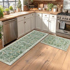 Yamaziot Washable 2x3 Area Rugs Small Entryway Non Slip Rug, Sage Green