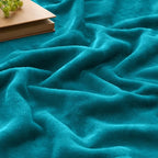 BEDELITE Fleece Blanket Soft Plush Throw for Couch Teal Blue 50"x60"