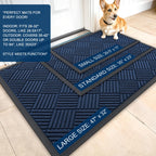 OLANLY Front Door Mat Outside Entrance 71x47, Waterproof Heavy-Duty Doormat