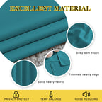 NICETOWN Peacock Teal Curtains for Home Office, Grommet Thermal Curtains Blackout Light Blocking Room Darkening Window Treatments for Bedroom/Living Room, 2 Panels, W52 x L90