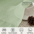 Simplebrand Light Green Sheer Curtains 63 Inch Length 2 Panels, Rod Pocket Solid Color Window Sheer Curtain Panels, Elegant Curtains & Drapes for Living Room, Bedroom 2 Panels, 42" W x 63" L
