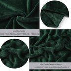 JIAHANNHA Flannel Fleece Blanket Throw Size(60 by 80 Inches),Green Throw Blanket for Couch Sofa Bed 280GSM,Super Soft Plush Cozy and Lightweight Warm Bed Blanket for All Season