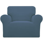 Easy-Going Stretch Oversized Chair Slipcover with Arm Washable Bluestone