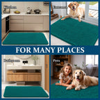OLANLY Dog Door Mat for Muddy Paws 47x24, Super Absorbent Chenille Mud Mat