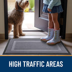 OLANLY Front Door Mat Outside 47x17, All-Season Heavy-Duty Rubber Doormat