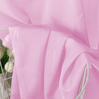Aiyufeng Pink Sheer Curtains 54 inch Length Living Room Short Voile Drapes Solid Sheers Cafe Curtains Voile Bathroom Small Window Sheers 2 Panels Set, Rod Pocket, 40" Wx54 L