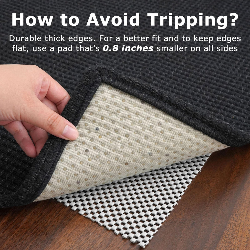 KOZYFLY Extra Long Runners for Hallways 3x20 ft Washable Kitchen Runner Non Slip Rubber Backed Hallway Rug Cotton Entryway Runner Rug Floor Carpet for Indoor Hall, Kitchen, Stair, Black/Dark Grey