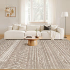Nakagishi Boho 5x7 Area Rug Living Room Rugs Machine Washable Dark Brown