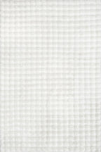 nuLOOM Jeni Off White Checkered Washable Area Rug, 8' x 10'