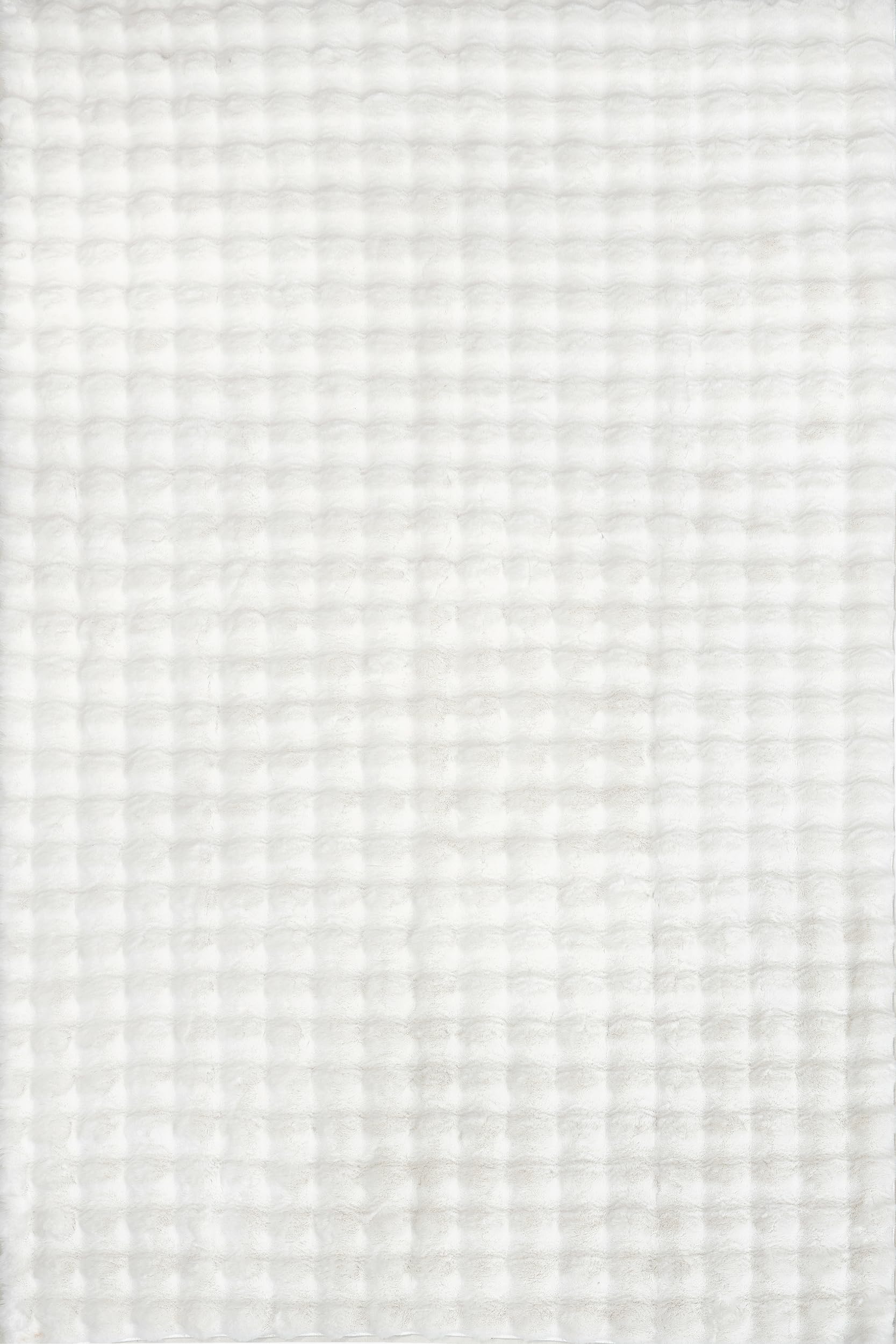 nuLOOM Jeni Off White Checkered Washable Area Rug, 8' x 10'