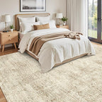 Soalmost Washable Area Rug 8x10 Large Soft Living Room Rugs Light Brown