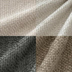 MIULEE Soft Decorative Chenille Euro Pillow Covers Neutral 26x26 Pack of 4