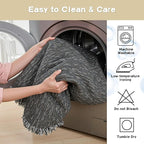 MYSKY HOME Chair Covers Armchair, Recliner Chair Cover Dark Grey Couch Cover, Sofa Cover for Sectional Sofa L Shape Oversized Couch Covers Protector for Dog Pet Couch Throw Slipcover Washable, 71"X91"
