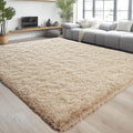 Chicrug Soft Area Rugs for Bedroom Living Room Plush Fluffy Rug 3x5 Feet, Shag Furry Area Rug Carpet Non Shedding for Nursery Children Kids Girls Room Home Decorative, Camel
