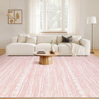 Nakagishi Boho 5x8 Area Rug Living Room Rugs Machine Washable Pink