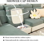 Sofa Covers Couch Covers for Sofa Pet Friendly Couch Cushion Covers Universal Sofa Covers Washable Stretch Slipcovers for Sectional Sofa (Texture Green,Large Single Seat Cover)