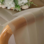 Chyhomenyc Taupe Sheer Curtains 120 Inches Long - Light Filtering Voile Extra Long Panel Drapes for Floor to Ceiling Window, Elegant Soft Living Room Curtains, Each 42Wx120L Inch, 10FT, 2 Panels