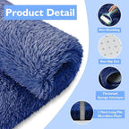 6x9 Fluffy Area Rug for Living Room,Shag Area Rugs for Bedroom,Blue Soft Fuzzy Rug Non-Shedding Indoor Plush Carpet for Kids Bedroom Nursery Dorm Home Decor