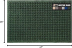 GORILLA GRIP® Ultra Absorbent Front Door Mat Outside Entrance, 47x35, Traps Dirt and Moisture, HydroABSORB Indoor Outdoor Doormat Holds Up to 6 Cups Water, Stain and Fade Resistant Welcome Mat, Green