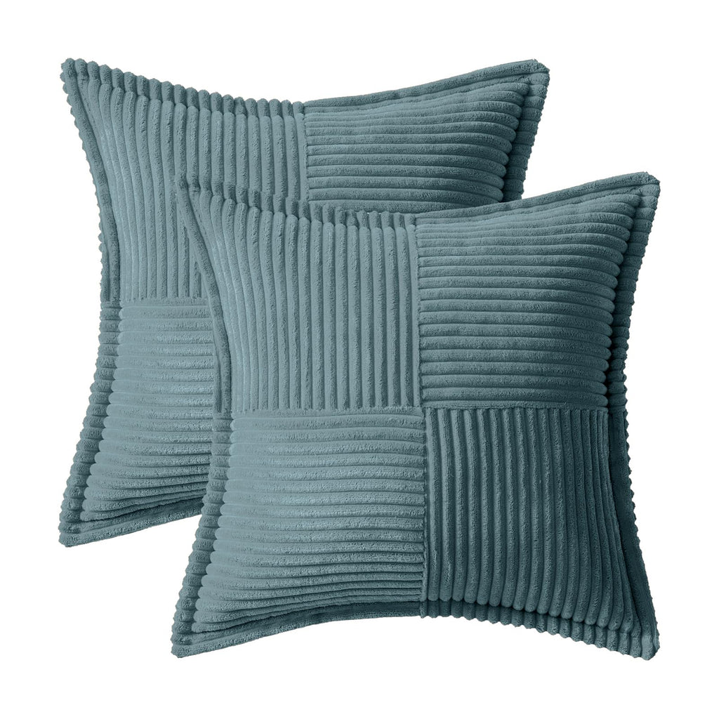 MIULEE Decorative Throw Pillow Covers for Couch 20x20 Inch Dusty Blue