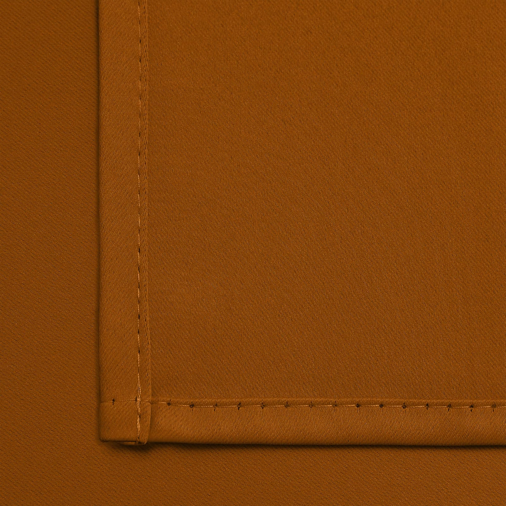 Yakamok Blackout Curtains 38x84 inch Burnt Orange Thermal Drapes-Bedroom