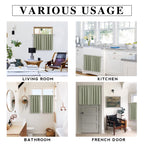 RYB HOME Short Sage Green Blackout Curtains for Small Bedroom Window Cafe