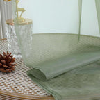 OVZME Sage Green Bedroom Curtains 96 Length for Farmhouse, 59 Inch Extra Wide Light Filtering Voile Drapes Light Airy Window Decor for Patio Door Living Room Bedroom Dining, 59Wx96L Inches