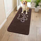 Smiry Dog Door Mat for Muddy Paws, Absorbent Non Slip Dirt Trapper, 47x20