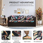 Outdoor Cushion Covers Set,8PCS Patio Furniture Couch Seat Slipcovers, Replacement for Sofa Sectional Chair(Cover，Only)