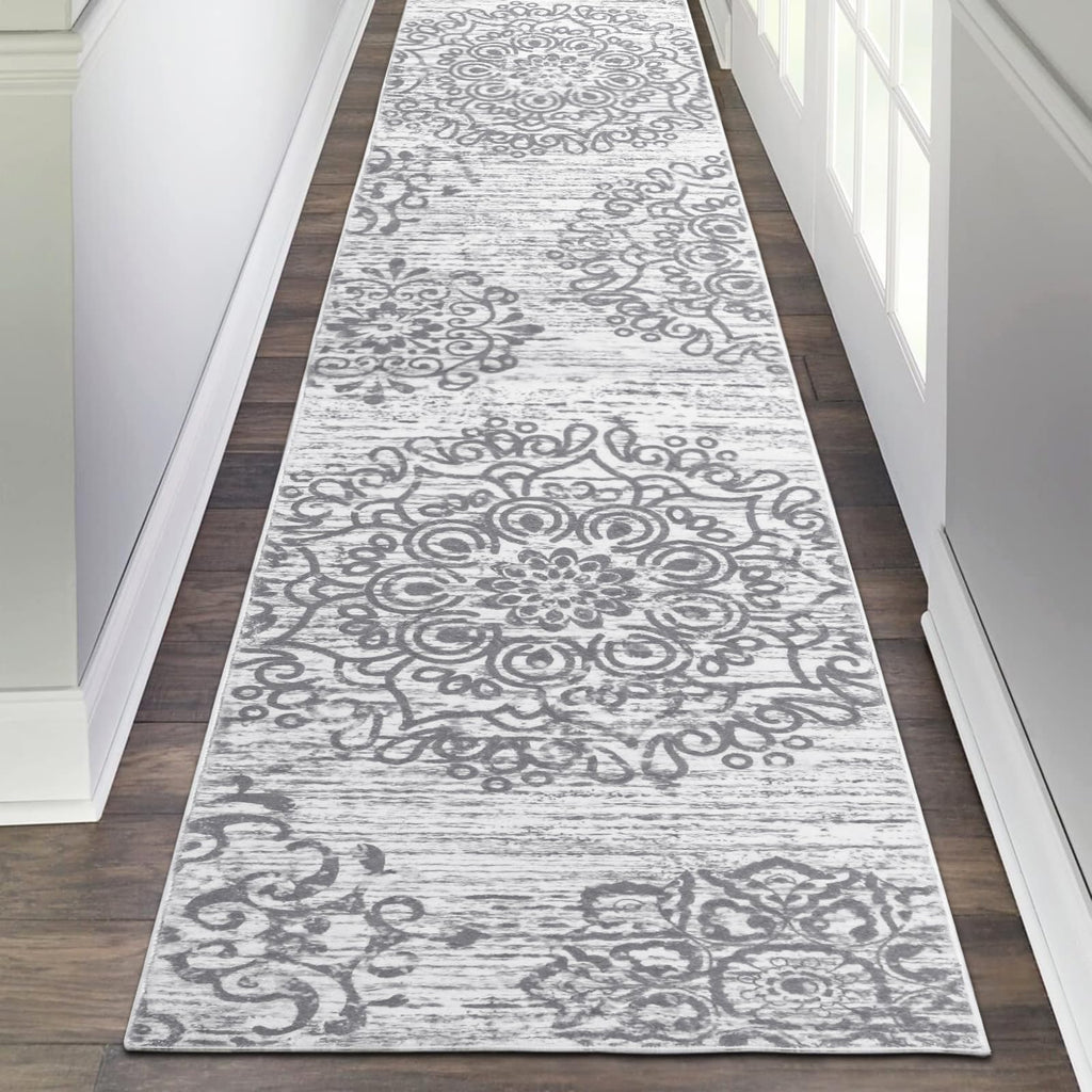 HEBE Hallway Runner Rug 2'x10', Washable Non Slip Kitchen Rug Runner