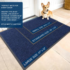OLANLY 2-Pack Front Door Mats 59x23, Waterproof Heavy-Duty Doormats