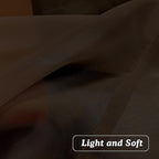 OVZME Brown Sheer Curtains 36 inches Long, Short Kitchen Window Treatment Solid Sheers Cafe Curtains Tiers Voile Half Window Curtains 2 Panels for Kitchen Room Laundry, Rod Pocket, 42" Wx36 L
