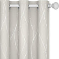 Deconovo Living Room Curtains 45 Inches Long, Blackout Curtains for Bedroom