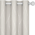 Deconovo Living Room Curtains 54 Inches Long, Blackout Curtains for Bedroom