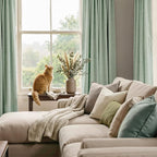 RYB HOME Sage Green 100% Blackout Curtains 96 inches Long, Thermal Insulated Linen Texture Drapes for Bedroom/Living Room, Elegant Farmhouse Curtains Back Tab&Rod Pocket, W52xL96, 2 Panels