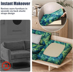 8Pcs Stretch Patio Cushion Covers, Outdoor Couch & Sofa Replacement Slipcovers for Patio Furniture Cushion Covers, Washable Reusable Furniture Protector