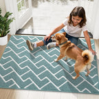 OLANLY Front Door Mat, Non-Slip Rubber Backing, Dirt Resistant and Absorbent, Washable, Easy to Clean Low-Profile Indoor Doormat for Back Door, Entryway, Inside Entrance, 32x20, Sage Green