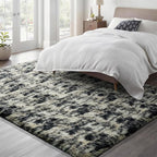 Ophanie Black Gold and Grey Area Rugs for Living Room 5x7, Fluffy Shag Large Fuzzy Plush Soft Carpets, Floor Shaggy Rugs for Bedroom, Carpet for Kids Boys Girls Dorm Nursery Home Decor Aesthetic