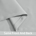 Yakamok Light Grey Room Darkening Curtains 96 inch Sliding Door Drapes