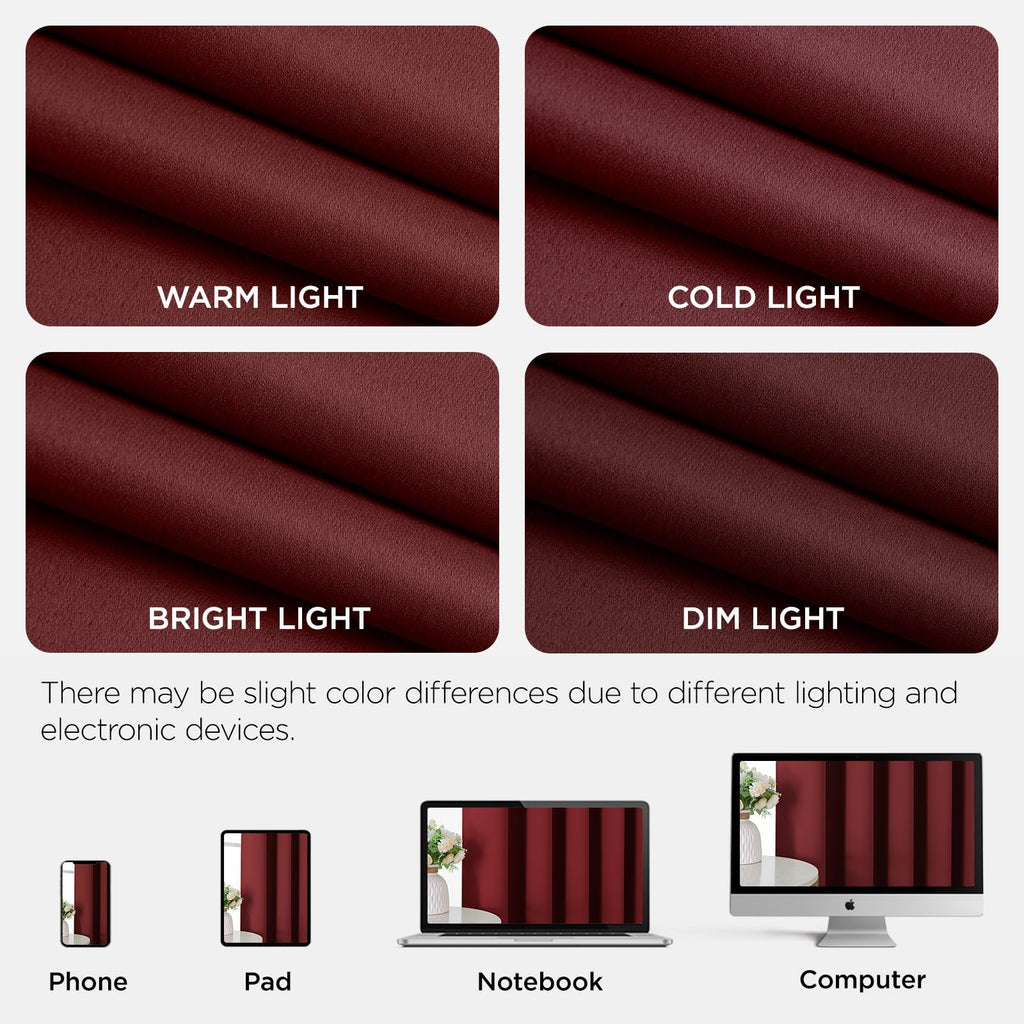 Joydeco Blackout Patio Sliding Door Curtains, Privacy Room Divider Curtains