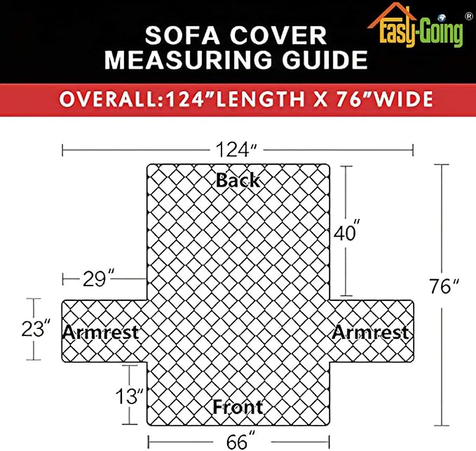 Easy-Going Reversible Couch Cover for 3 Cushion Couch Sofa Cover for Dogs Water Resistant Furniture Protector Cover with Foam Sticks Elastic Straps for Pet Cat (Sofa, Chocolate/Chocolate)