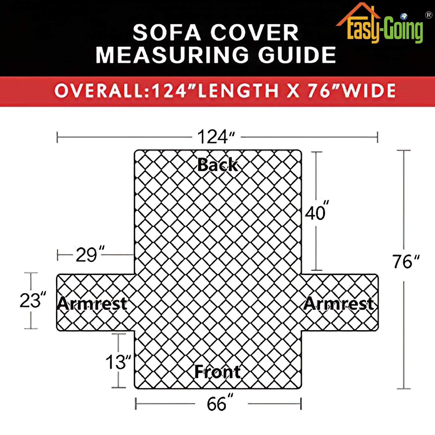 Easy-Going Reversible Couch Cover for 3 Cushion Sofa, Large Brown/Beige