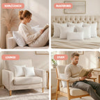 Utopia Bedding 20x20 Pillow Inserts, White Throw Pillows for Couch, 2 Pack